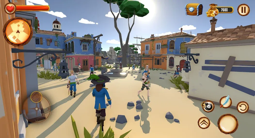 Скачать взломанную Pirate Polygon Caribbean Sea (Пиратская Полигон Карибское море)  [МОД Mega Pack] — последняя версия apk на Андроид screen 5