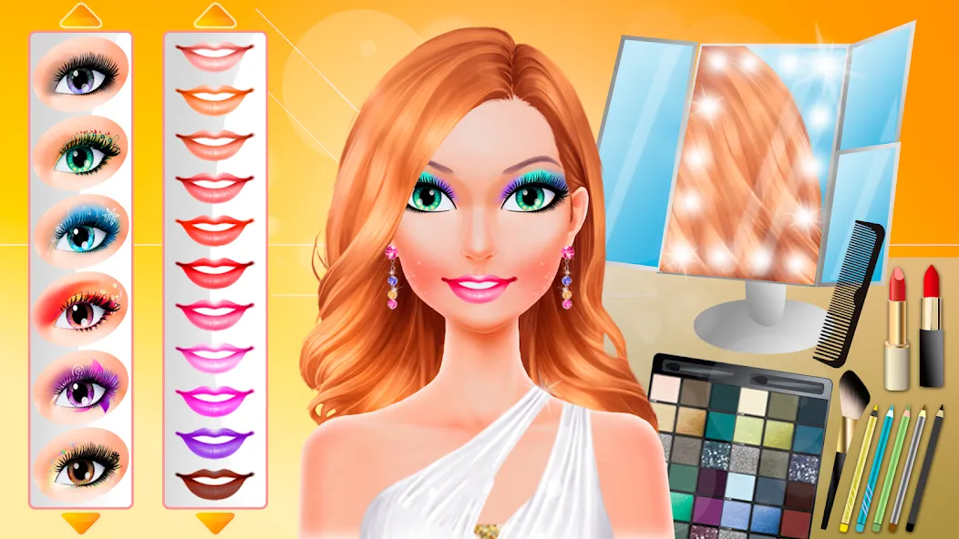 Взломанная Makeup games makeover dress up  [МОД Все открыто] — полная версия apk на Андроид screen 3