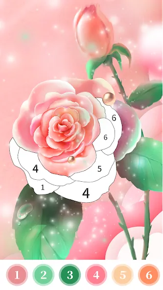 Взлом Rose Coloring Book Color Games  [МОД Menu] — последняя версия apk на Андроид screen 1