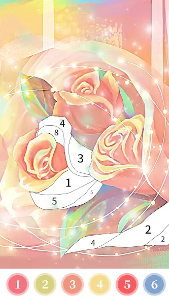 Взлом Rose Coloring Book Color Games  [МОД Menu] — последняя версия apk на Андроид screen 2