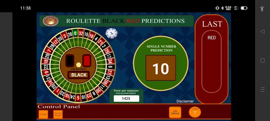 Взломанная Roulette Black Red Calculator (Рулетка Черное Красное Калькулятор)  [МОД Меню] — последняя версия apk на Андроид screen 2