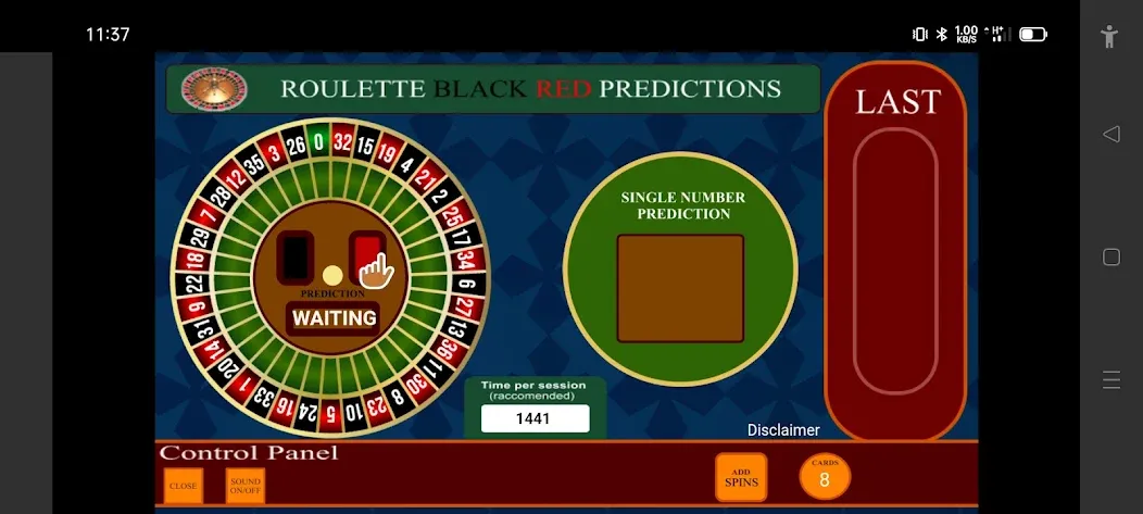 Взломанная Roulette Black Red Calculator (Рулетка Черное Красное Калькулятор)  [МОД Меню] — последняя версия apk на Андроид screen 3