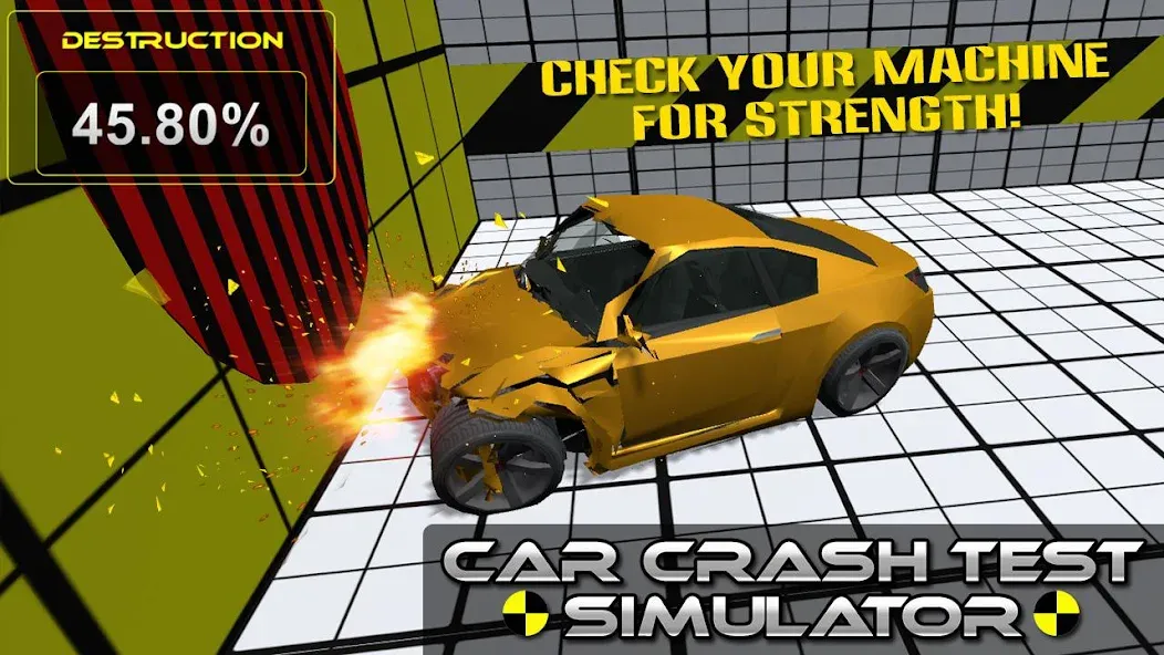 Скачать взлом Car Crash Test Simulator  [МОД Mega Pack] — полная версия apk на Андроид screen 1