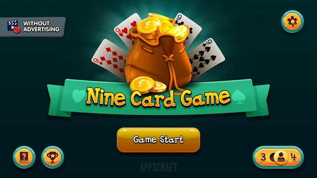 Взломанная Nine Card Game online offline  [МОД Бесконечные монеты] — последняя версия apk на Андроид screen 2