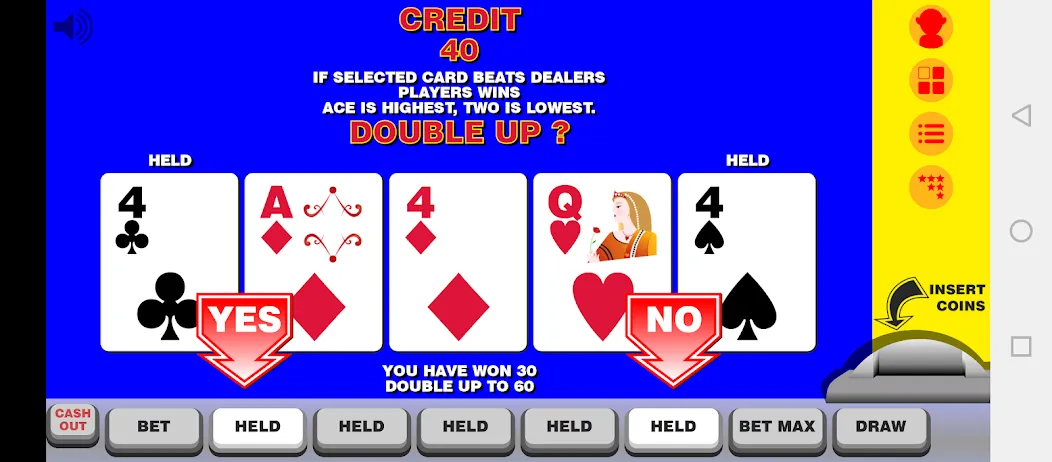 Скачать взломанную Video Poker with Double Up  [МОД Много монет] — последняя версия apk на Андроид screen 2