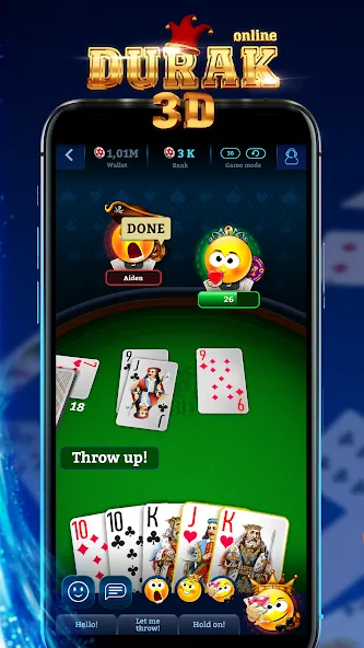 Скачать взломанную Durak Online 3D  [МОД Unlocked] — стабильная версия apk на Андроид screen 1