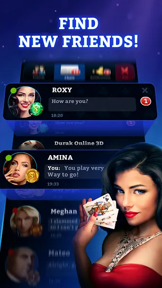 Скачать взломанную Durak Online 3D  [МОД Unlocked] — стабильная версия apk на Андроид screen 3