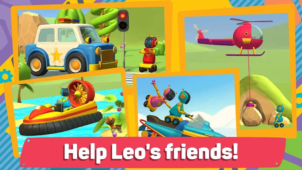 Скачать взломанную Leo 2: Puzzles & Cars for Kids  [МОД Много монет] — последняя версия apk на Андроид screen 2