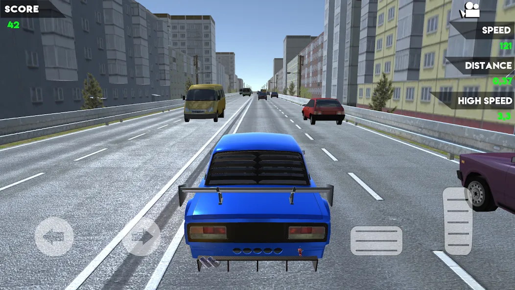 Скачать взломанную Turbo VAZ: Traffic Racer  [МОД Меню] — стабильная версия apk на Андроид screen 3