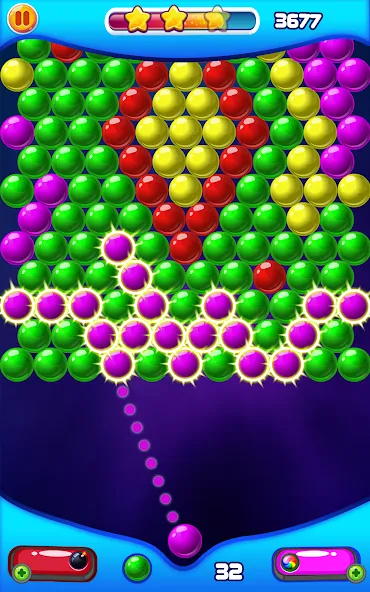 Скачать взлом Bubble Shooter 2 (Бабл Шутер 2)  [МОД Много денег] — стабильная версия apk на Андроид screen 4