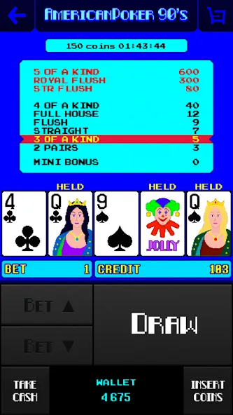 Взлом American Poker 90's Casino  [МОД Бесконечные монеты] — стабильная версия apk на Андроид screen 2