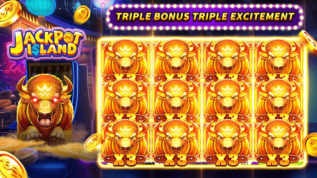 Взломанная Jackpot Island — Slots Machine (Джекпот Айленд)  [МОД Бесконечные монеты] — последняя версия apk на Андроид screen 5