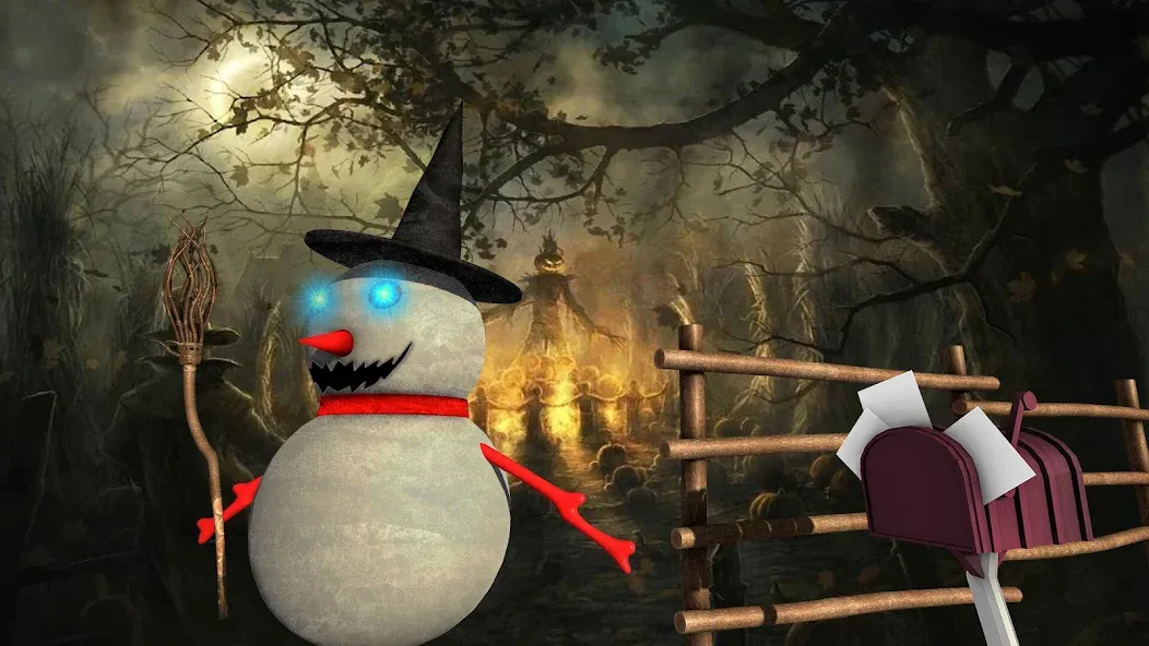 Скачать взлом Evil Scary Snowman  Games 3d (Ивил Скари Сноумэн Геймс 3д)  [МОД Бесконечные монеты] — полная версия apk на Андроид screen 2