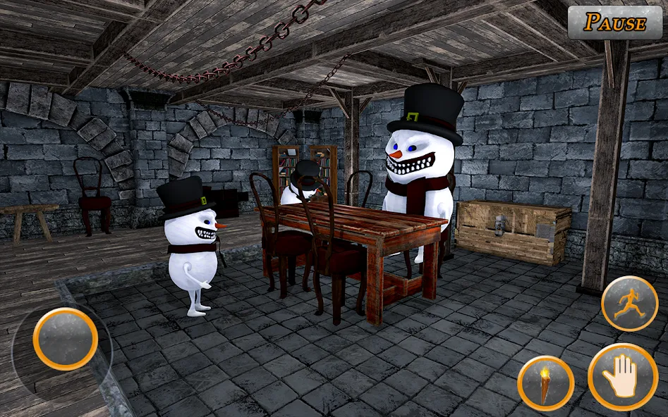 Скачать взлом Evil Scary Snowman  Games 3d (Ивил Скари Сноумэн Геймс 3д)  [МОД Бесконечные монеты] — полная версия apk на Андроид screen 4