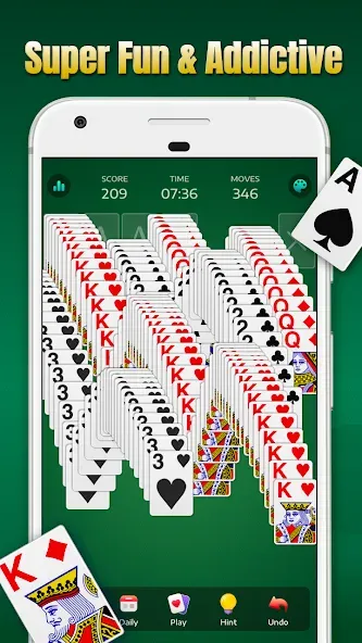 Взломанная Solitaire — Classic Card Games  [МОД Меню] — полная версия apk на Андроид screen 2