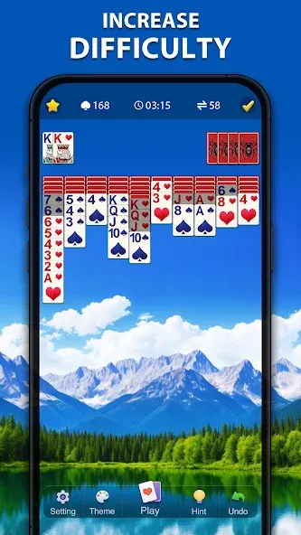 Взломанная Spider Solitaire Classic  [МОД Mega Pack] — полная версия apk на Андроид screen 3