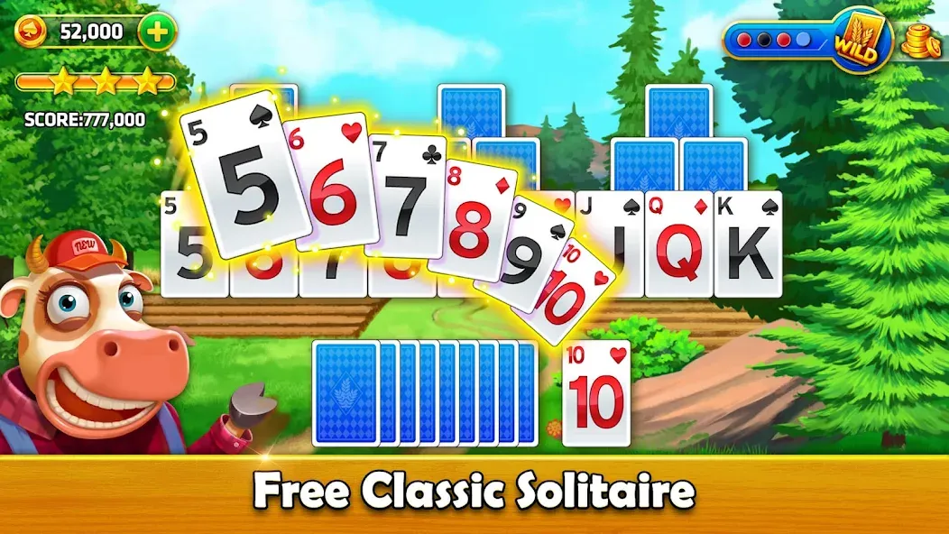 Взломанная Solitaire Tripeaks — Farm Trip (Фарм Джорни)  [МОД Все открыто] — последняя версия apk на Андроид screen 5