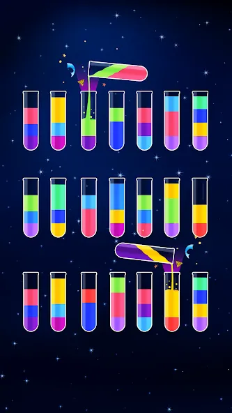Взломанная Water Sort Puzzle — Color Game (Уотер Сорт Пазл)  [МОД Много монет] — полная версия apk на Андроид screen 3