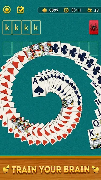 Скачать взломанную Spider Solitaire Card Game  [МОД Бесконечные монеты] — последняя версия apk на Андроид screen 5