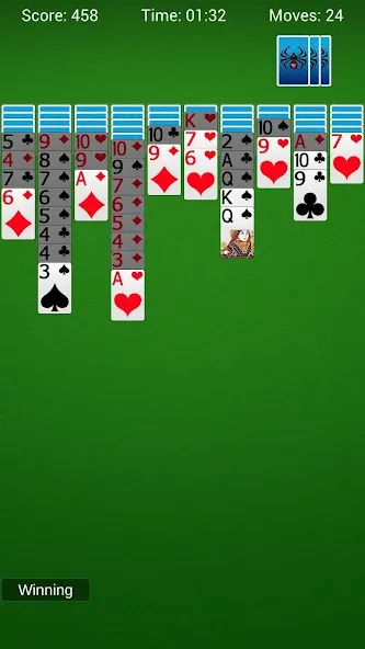 Скачать взлом Spider Solitaire — Card Games  [МОД Бесконечные монеты] — полная версия apk на Андроид screen 3