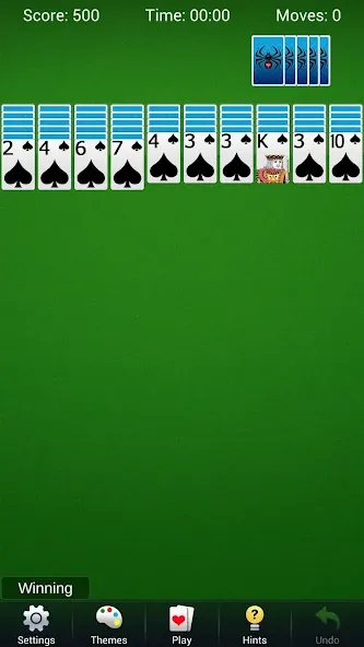 Скачать взлом Spider Solitaire — Card Games  [МОД Бесконечные монеты] — полная версия apk на Андроид screen 4