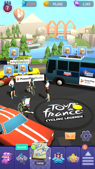 Взлом Tour de France Cycling Legends (Циклинг Легенды)  [МОД Unlocked] — полная версия apk на Андроид screen 3