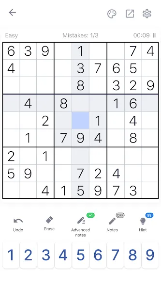 Скачать взлом Sudoku — Classic Sudoku Puzzle  [МОД Бесконечные монеты] — стабильная версия apk на Андроид screen 1