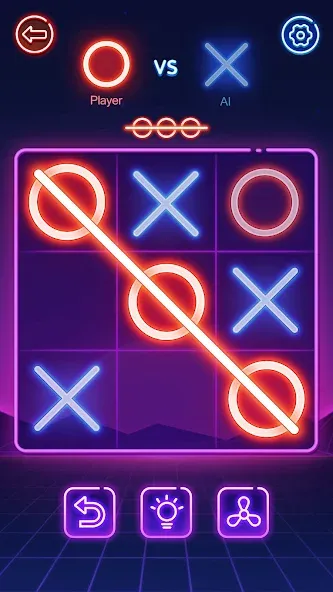 Взлом Tic Tac Toe 2 Player: XOXO  [МОД Много монет] — последняя версия apk на Андроид screen 1