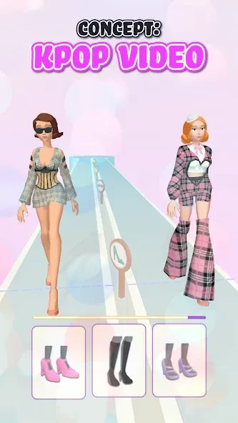 Скачать взломанную Fashion Battle — Dress up game (Фэшнбатл)  [МОД Бесконечные монеты] — последняя версия apk на Андроид screen 1