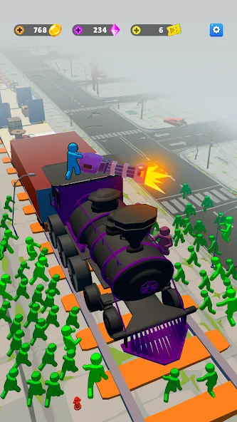 Взлом Train Defense: Zombie Game (Трейн Дефенс)  [МОД Unlimited Money] — стабильная версия apk на Андроид screen 1