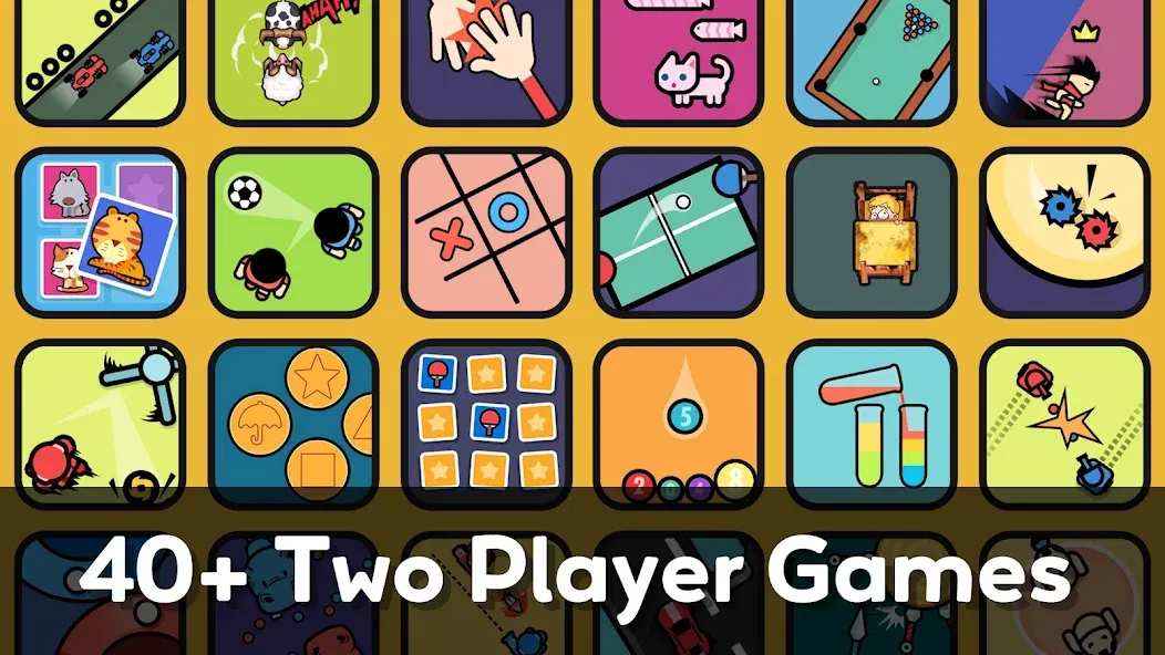 Скачать взломанную Two Player Games: 2 Player Joy  [МОД Много денег] — стабильная версия apk на Андроид screen 1