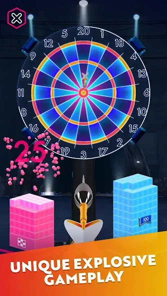 Взлом Darts of Fury (Дартс оф Фьюри)  [МОД Mega Pack] — стабильная версия apk на Андроид screen 2