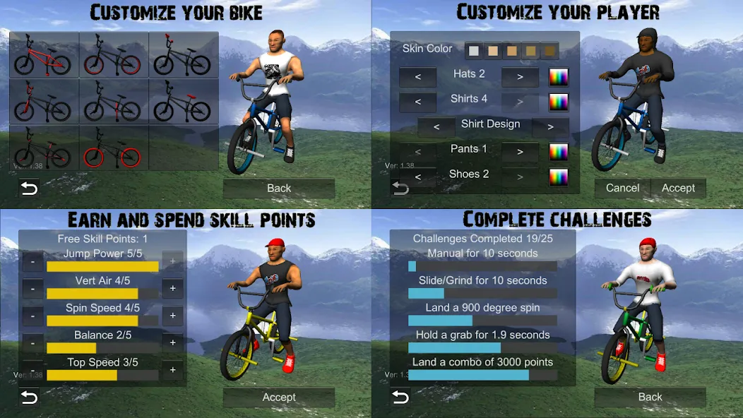 Скачать взлом BMX Freestyle Extreme 3D (Фристайл Экстрим 3D)  [МОД Unlimited Money] — стабильная версия apk на Андроид screen 5