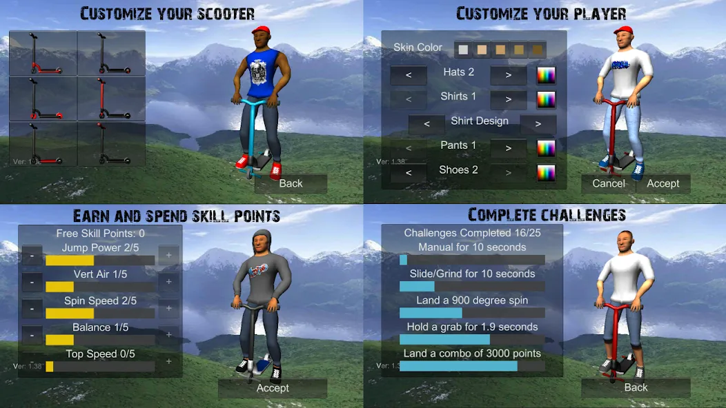 Взломанная Scooter Freestyle Extreme 3D (Скутер Фристайл Экстрим 3D)  [МОД Menu] — полная версия apk на Андроид screen 5