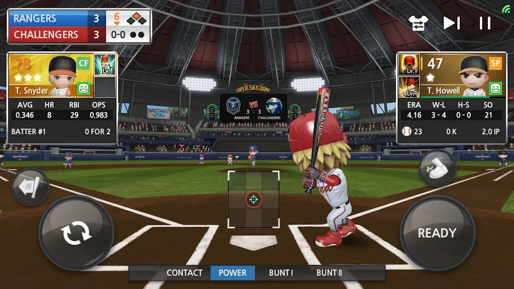 Скачать взлом BASEBALL 9 (БЕЙСБОЛ 9)  [МОД Меню] — стабильная версия apk на Андроид screen 1