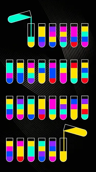 Скачать взлом SortPuz 3D: Water Color Sort (СортПаз 3Д)  [МОД Меню] — последняя версия apk на Андроид screen 3