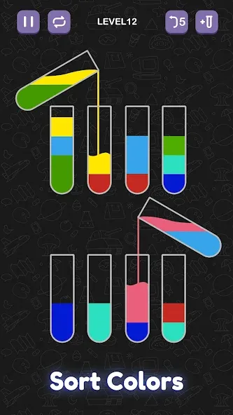 Взлом Water Sort Puzzle — Sort Color  [МОД Много монет] — стабильная версия apk на Андроид screen 3