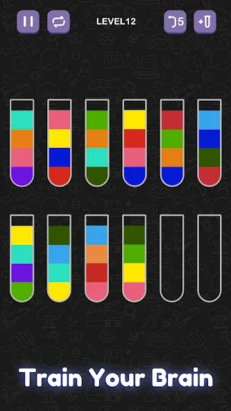 Взлом Water Sort Puzzle — Sort Color  [МОД Много монет] — стабильная версия apk на Андроид screen 4