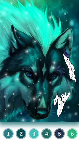 Скачать взлом Wolf Coloring Book Color Game (Вульф Колоринг Бук Колор Гейм)  [МОД Бесконечные деньги] — полная версия apk на Андроид screen 3