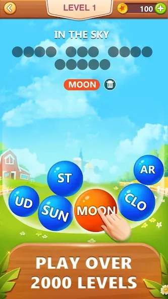 Взлом Word Bubble Puzzle — Word Game  [МОД Menu] — стабильная версия apk на Андроид screen 1