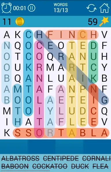 Скачать взломанную Word Search  [МОД Все открыто] — полная версия apk на Андроид screen 2